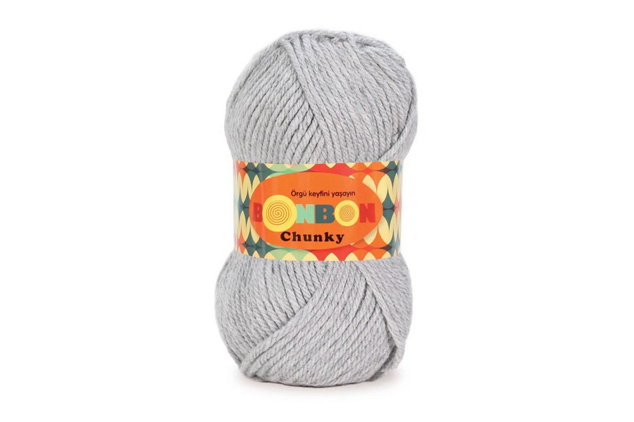 Пряжа Bonbon chunky 100гр/135м NAKO, сірий, 98233