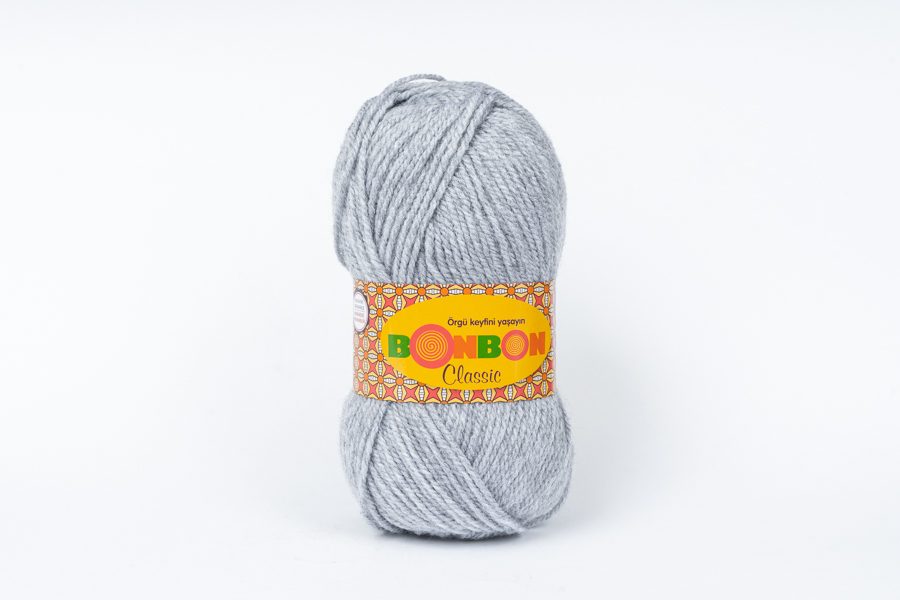 Пряжа Bonbon classic 100гр/200м NAKO, сірий, 98233