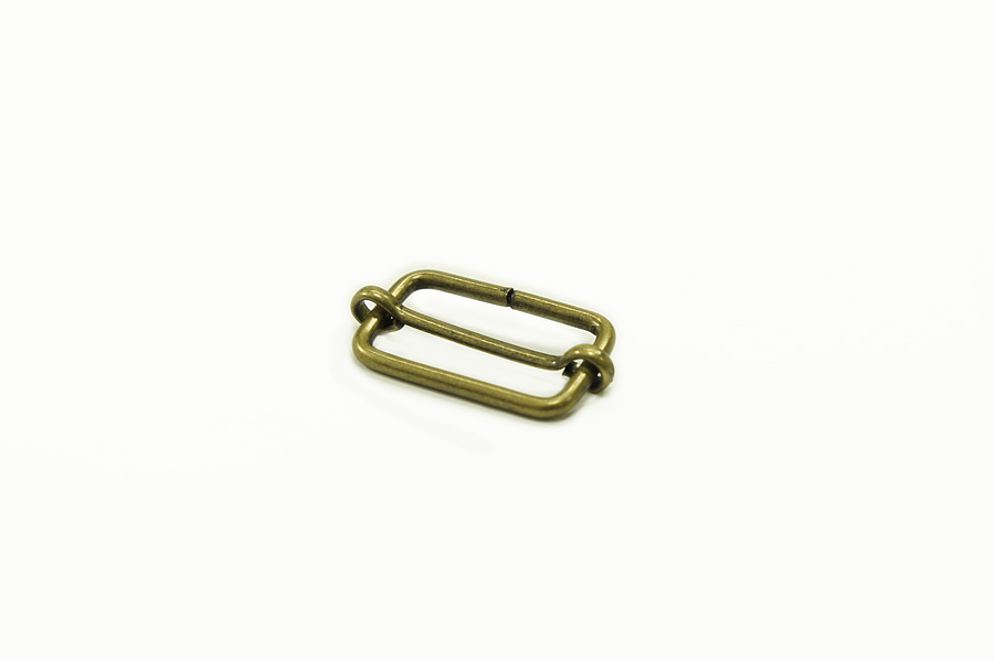 Пряжка-регулятор 25 мм Castiglioni, стара латунь, 25-13-2-bronz