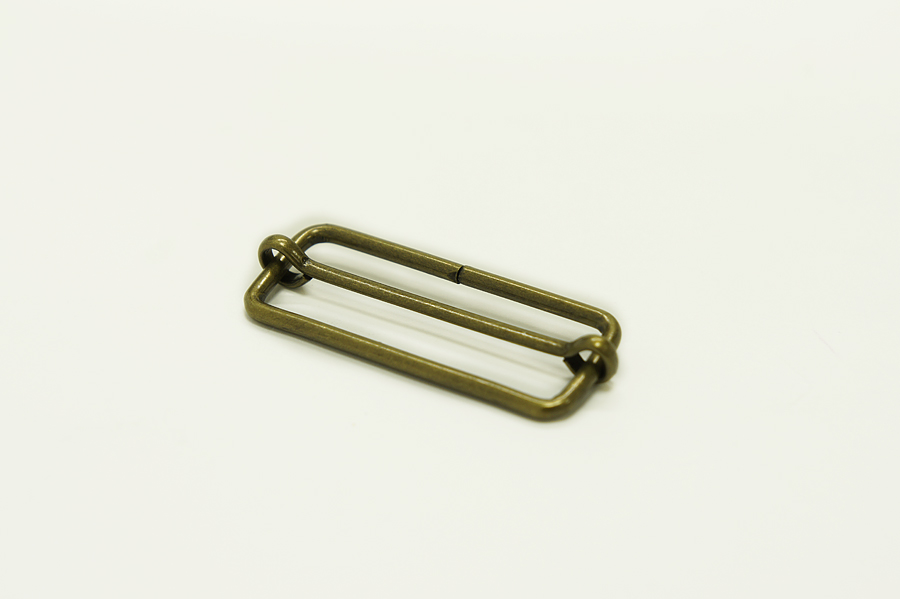 Пряжка-регулятор 40 мм Castiglioni, стара латунь, 40-13-2-bronz
