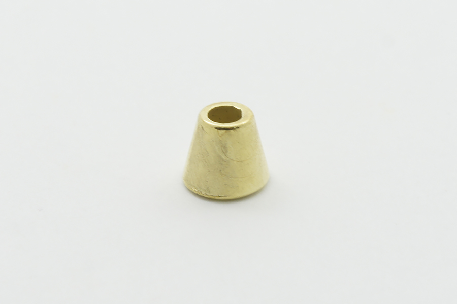 Наконечник для шнура металевий, Mertbutton, золото, MTL 122-gold