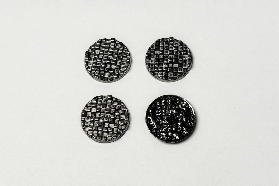 Гудзик металевий 23 мм Mertbutton, нікель чорний, UTS-17-36-b.nik