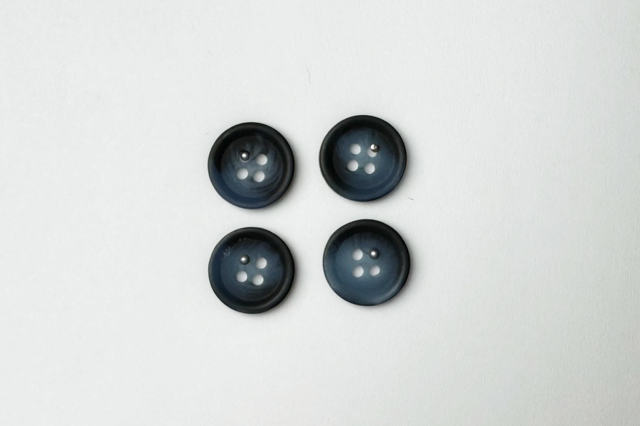 Гудзик 15 мм Mertbutton, різнокольоровий, 2607-24-2