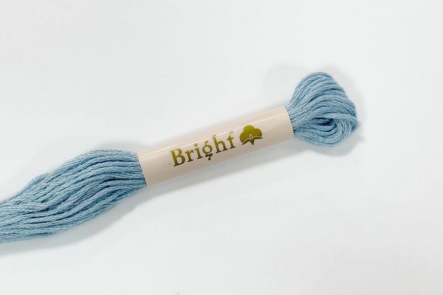 Нитки муліне 8 м Bright, блакитний блідий, 2502