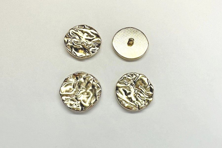 Гудзик металевий 18 мм Mertbutton, золото, SMB-263-28-gold
