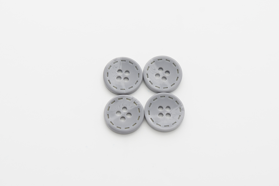 Гудзик 18 мм Mertbutton, сірий світлий, 13-28-1335