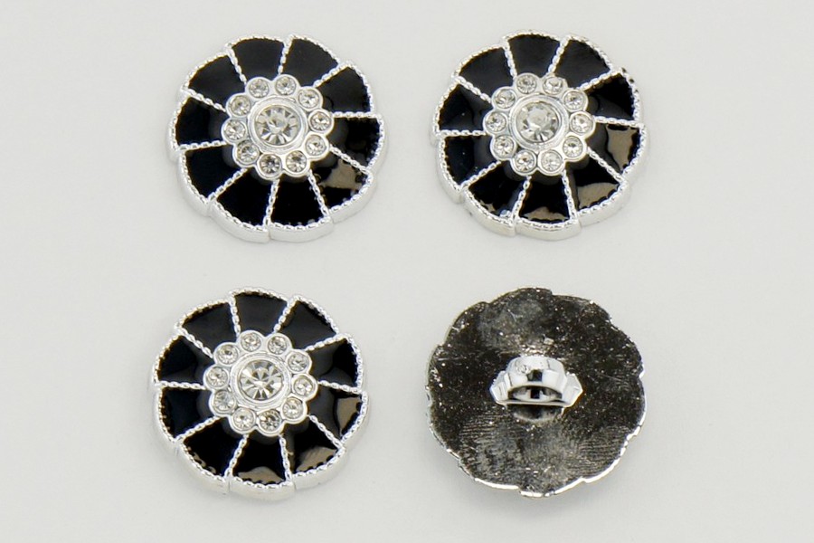 Гудзик 25 мм Mertbutton, чорний, KM-04-02-40-000/nik