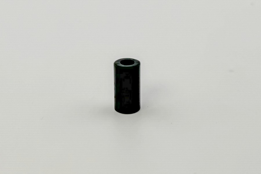 Наконечник для шнура металевий, 8 x 9 мм Mertbutton, чорний, MSB-05-black