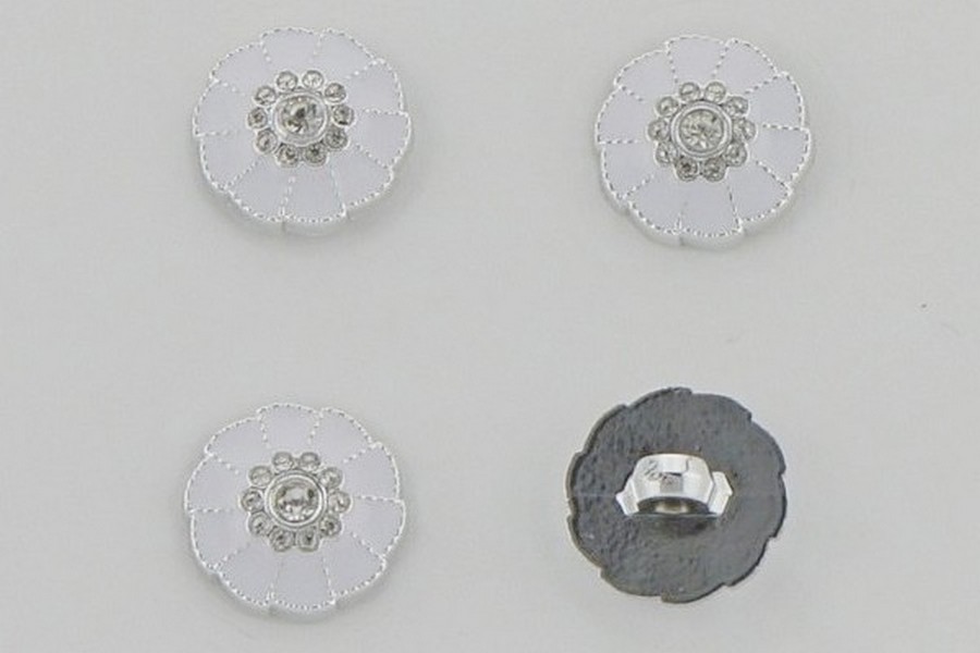Гудзик 18 мм Mertbutton, білий, KM-04-04-28-999/nik