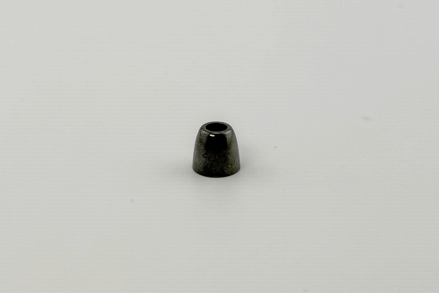Наконечник для шнура металевий, 8 x 9 мм Mertbutton, нікель чорний, MSB-14-b.nik
