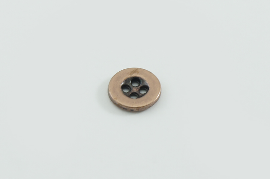 Гудзик металевий 11 мм Mertbutton, мідь, MTL-21-18-coop