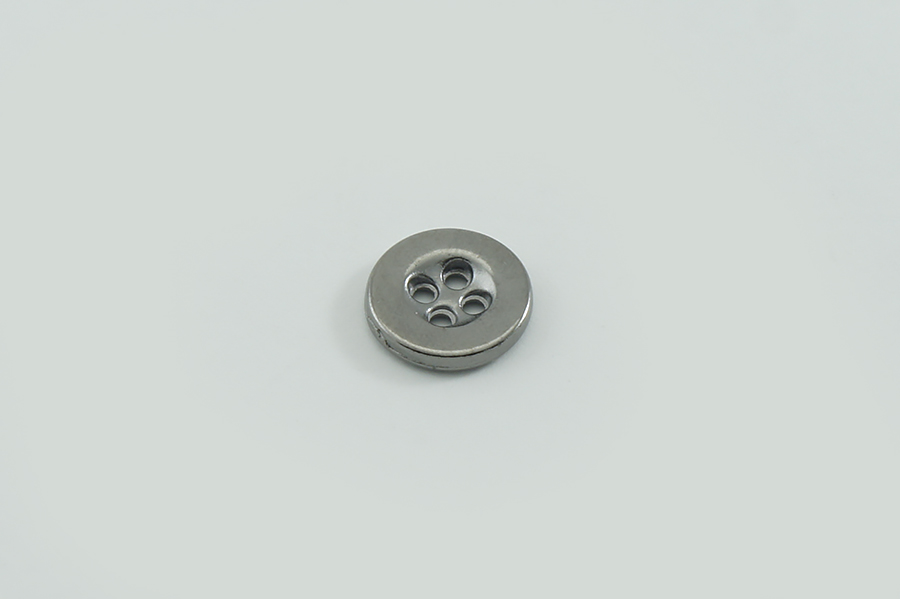 Гудзик металевий 11 мм Mertbutton, нікель чорний, MTL-21-18-b.nik
