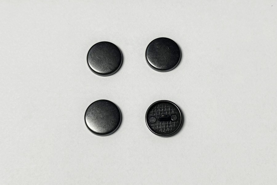 Гудзик металевий 18 мм Mertbutton, чорний, CN-26-28-black