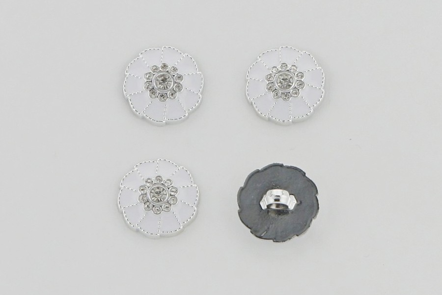 Гудзик 21 мм Mertbutton, білий, KM-04-04-34-999/nik