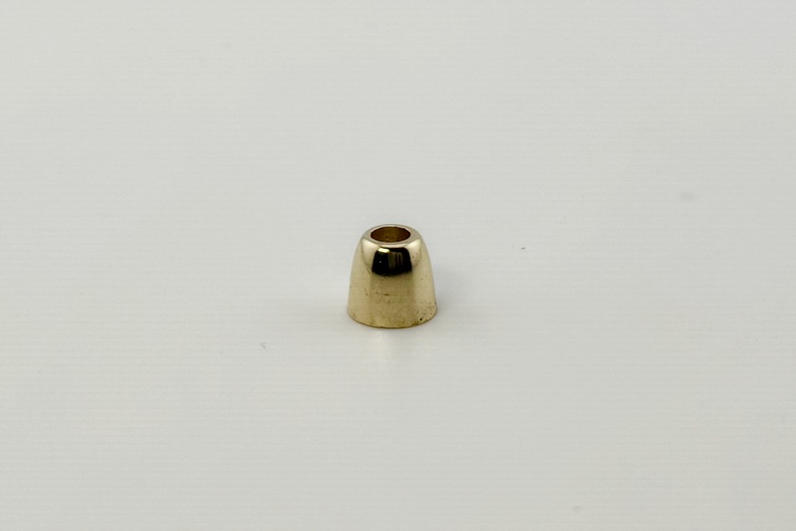 Наконечник для шнура металевий, 8 x 9 мм Mertbutton, золото, MSB-14-gold