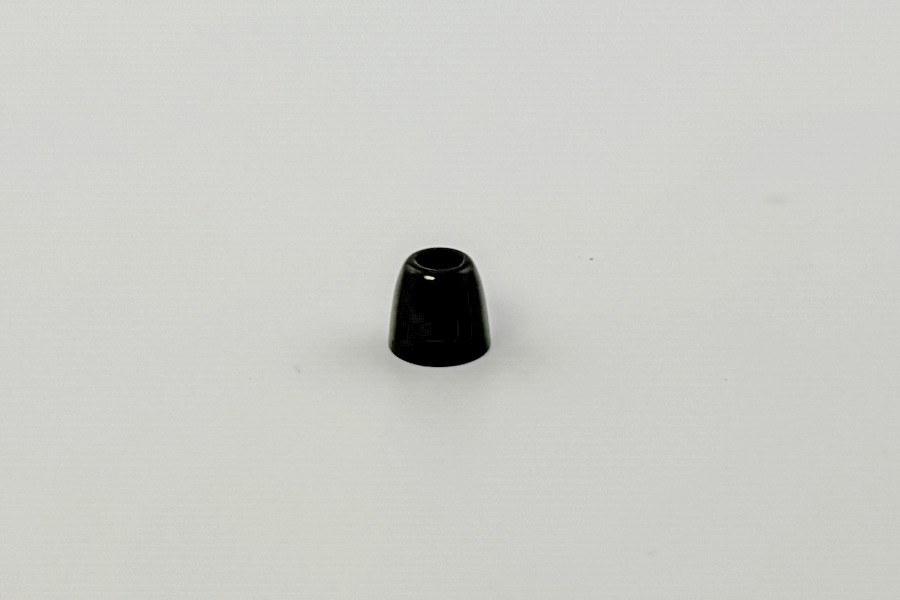Наконечник для шнура металевий, 8 x 9 мм Mertbutton, чорний, MSB-14-black