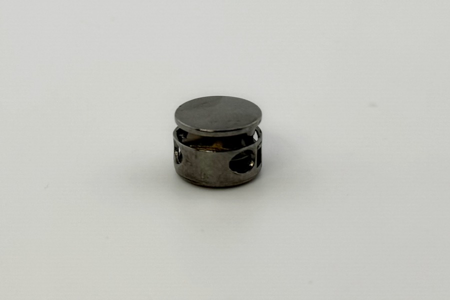 Фіксатор для шнура металевий, 15 мм Mertbutton, нікель чорний, MSS-01-b.nik