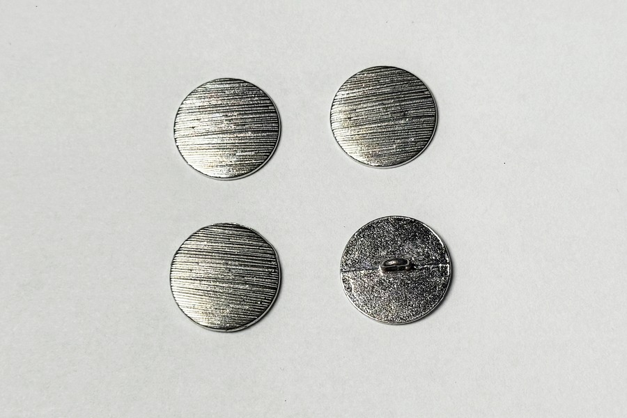 Гудзик металевий 20 мм Mertbutton, нікель, UTS-61-32-nik