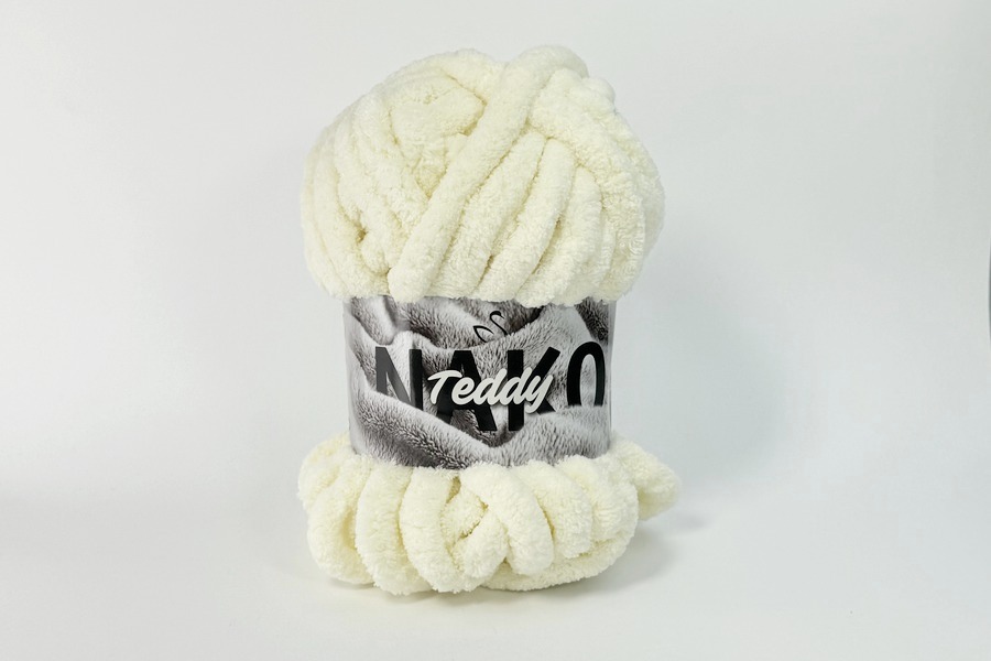Пряжа Teddy 200гр/22м NAKO, молочний, 14227