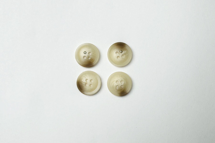 Гудзик 15 мм Mertbutton, бежевий, 3207-24-0118