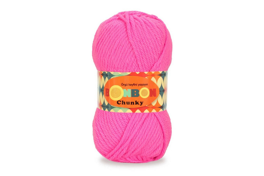 Пряжа Bonbon chunky 100гр/135м NAKO, рожевий, 98240