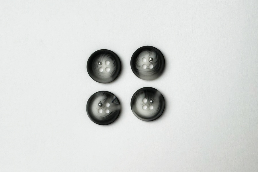 Гудзик 15 мм Mertbutton, різнокольоровий, 2607-24-6
