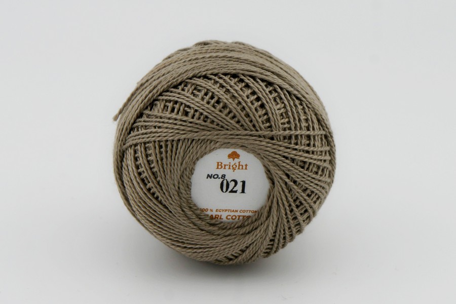 Нитки Ірис 10гр/80м Bright, бежевий, 21