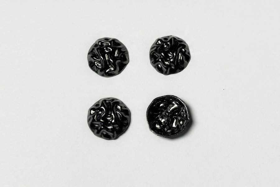 Гудзик металевий 20 мм Mertbutton, нікель чорний, UTS-42-32-b.nik