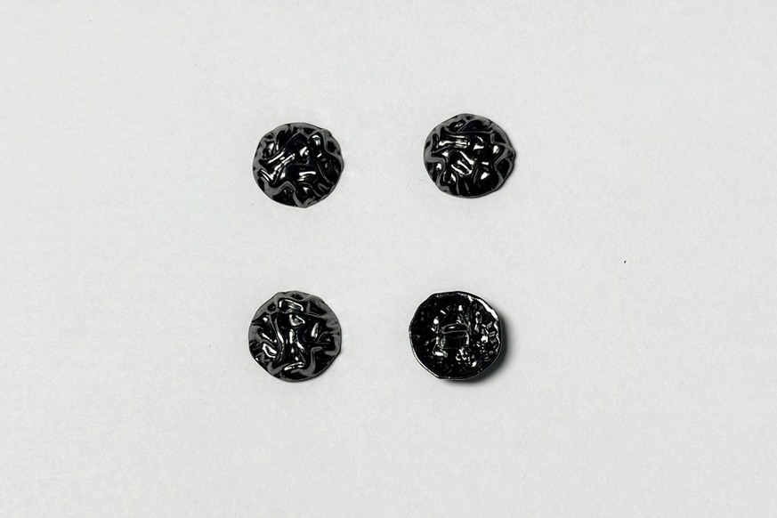 Гудзик металевий 15 мм Mertbutton, нікель чорний, UTS-42-24-b.nik