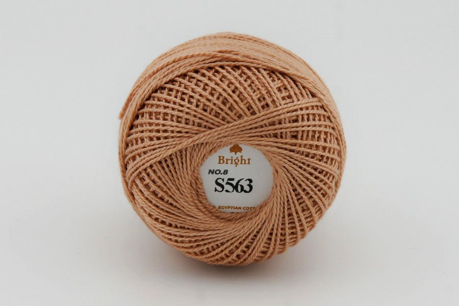 Нитки Ірис 10гр/80м Bright, персиковий, S563