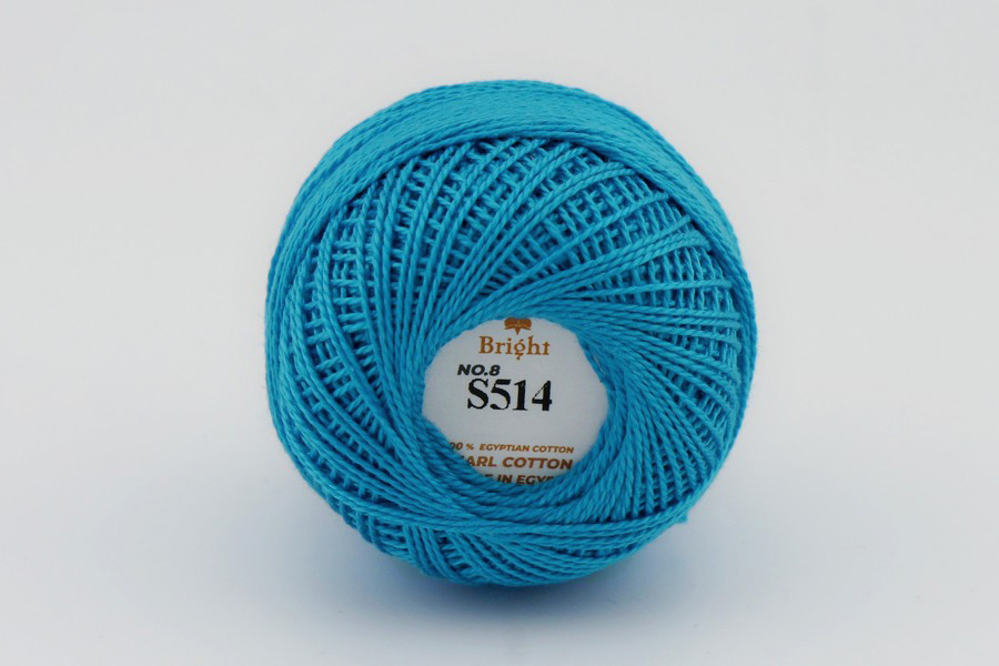 Нитки Ірис 10гр/80м Bright, блакитний, S514