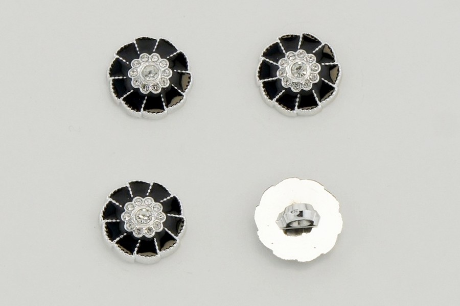 Гудзик 18 мм Mertbutton, чорний, KM-04-02-28-000/nik