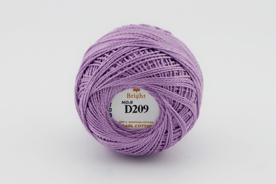 Нитки Ірис 10гр/80м Bright, бузковий, D209