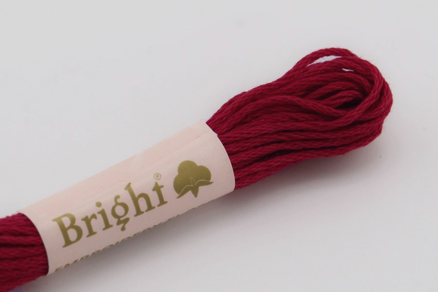 Нитки муліне 8 м Bright, малиновий, 0908