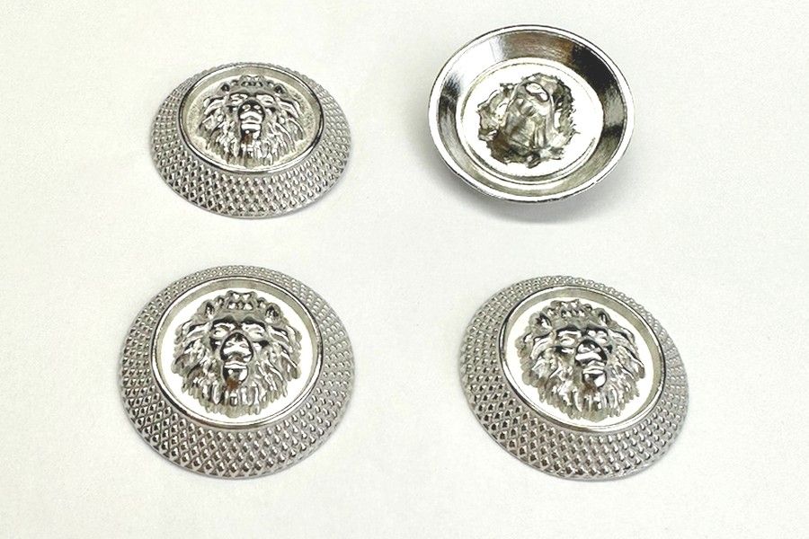 Гудзик металевий 15 мм Mertbutton, нікель, SMB-375-23-nik