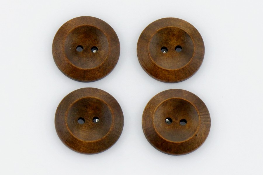 Гудзик 28 мм Mertbutton, коричневий, 1111-44-1265