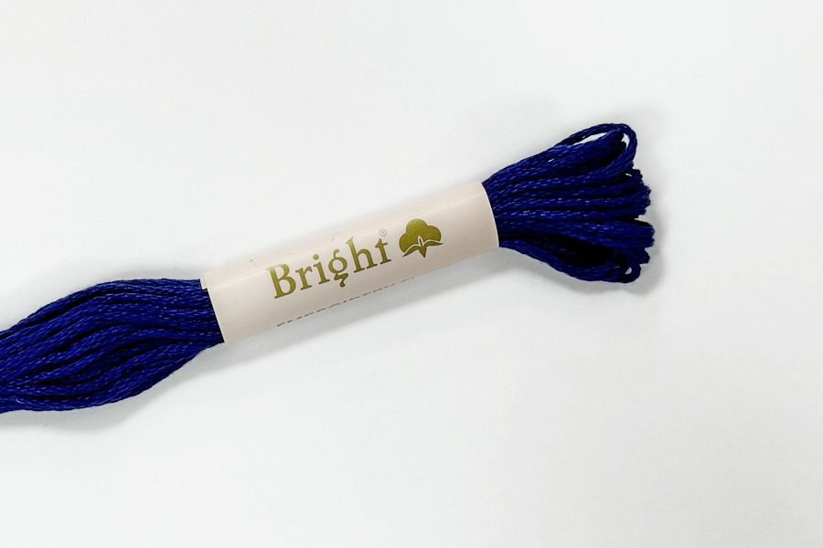 Нитки муліне 8 м Bright, синій, 2413