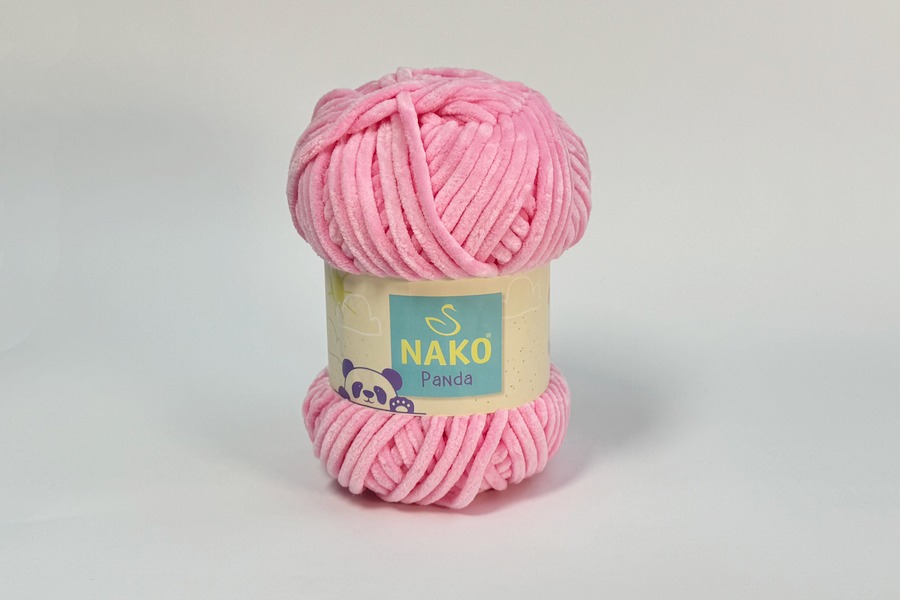 Пряжа Nako panda 100гр/120м, рожевий, 3121