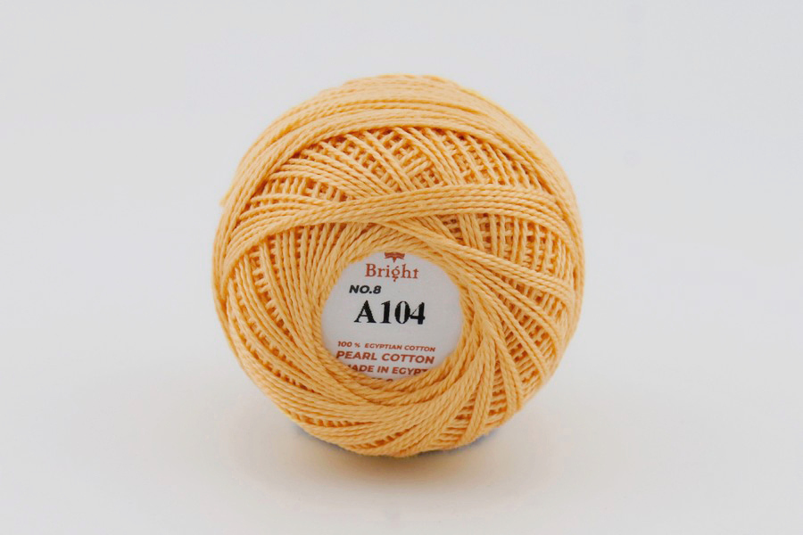 Нитки Ірис 10гр/80м Bright, персиковий, A104