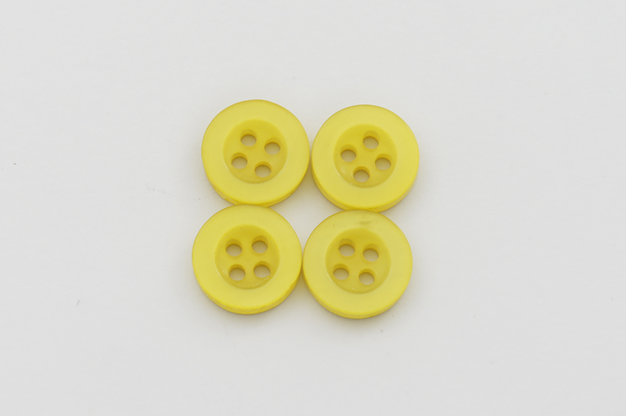 Гудзик 11 мм Mertbutton, жовтий, 40091-18-1369