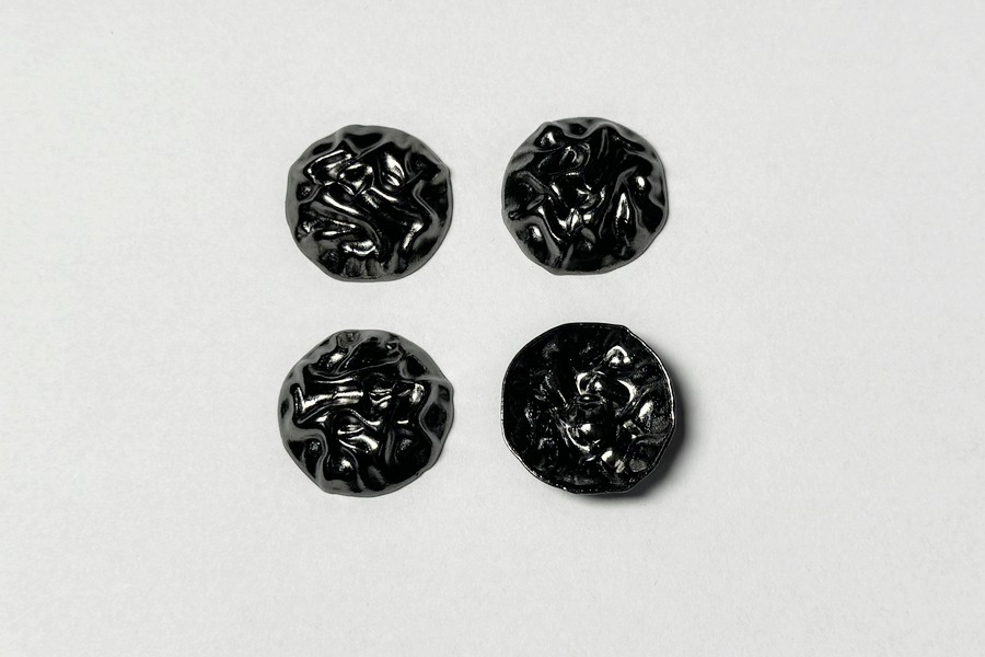 Гудзик металевий 23 мм Mertbutton, нікель чорний, UTS-42-36-b.nik