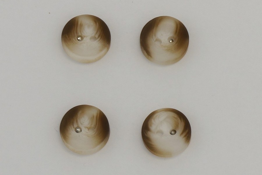 Гудзик 15 мм Mertbutton, какао, FNL-253-24-0173