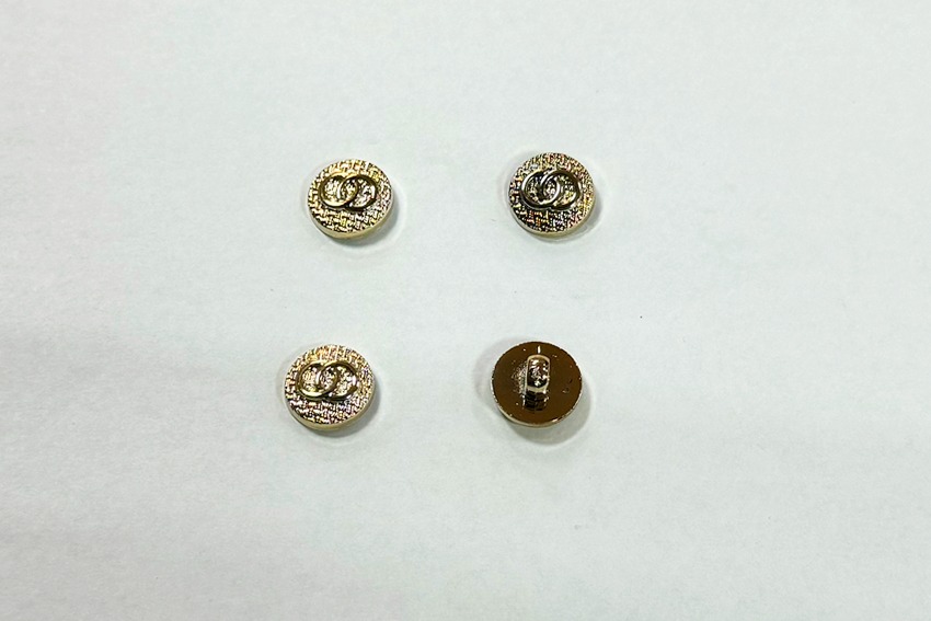 Гудзик 12 мм Mertbutton, BR-655-20-gold