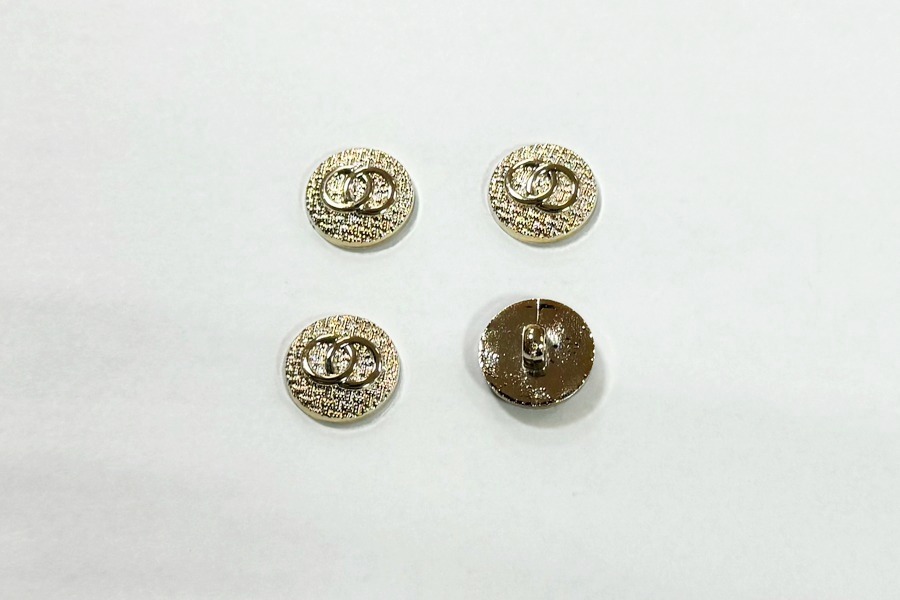 Гудзик 17 мм Mertbutton, BR-655-28-gold