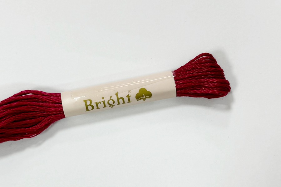 Нитки муліне 8 м Bright, малиновий фрезовий, 1200