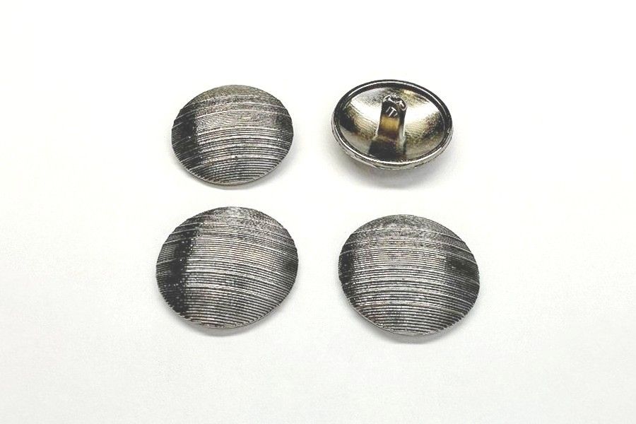 Гудзик металевий 23 мм Mertbutton, нікель чорний, SMB-6370-36-b.nik