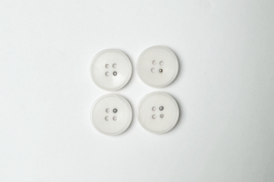 Гудзик 20 мм Mertbutton, рожевий молочний, 3107-32-1142
