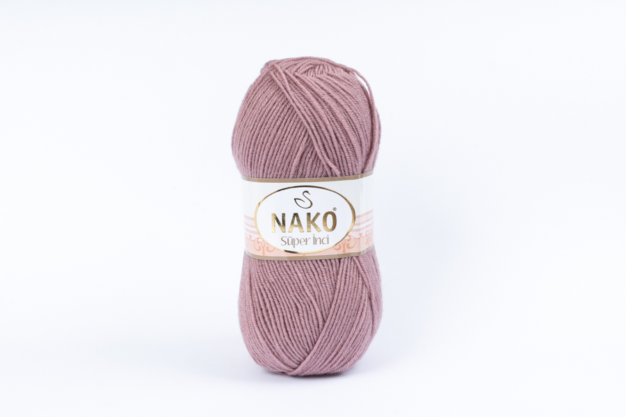 Пряжа Super inci 100гр/260м NAKO, фрезовий, 10215