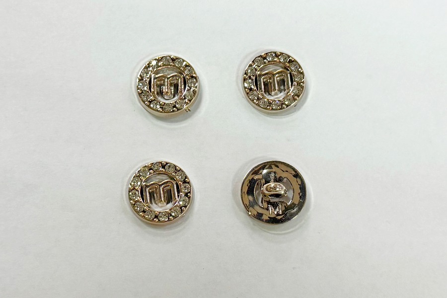 Гудзик 17 мм Mertbutton, золото, BR-663-28-gold