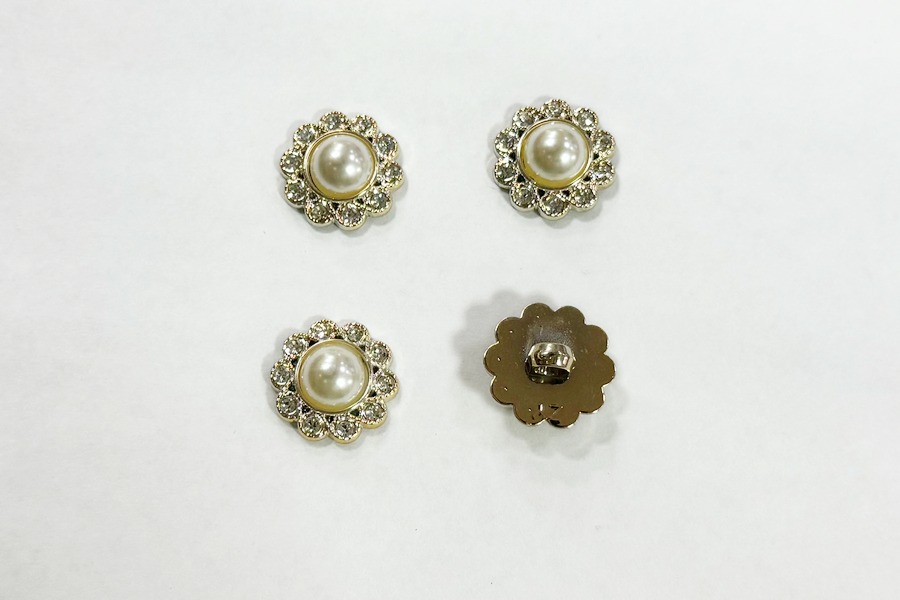 Гудзик 17 мм Mertbutton, золото, BR-665-28-gold